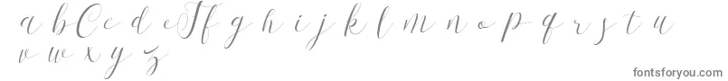 FirstChoiceDemo-fontti – harmaat kirjasimet valkoisella taustalla
