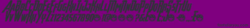 AvengeanceHeroicAvengerBi Font – Black Fonts on Purple Background