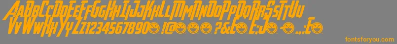 AvengeanceHeroicAvengerBi Font – Orange Fonts on Gray Background