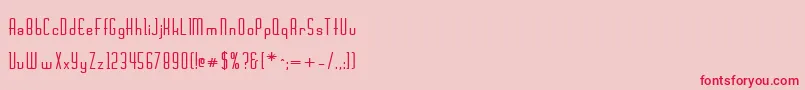 ChaslineBoldBold Font – Red Fonts on Pink Background