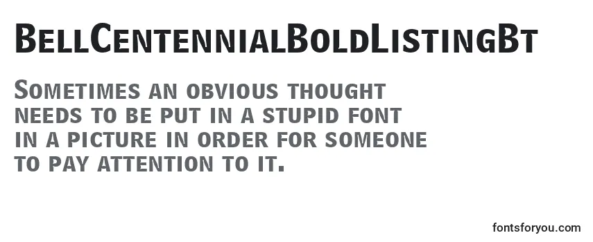 BellCentennialBoldListingBt-fontti