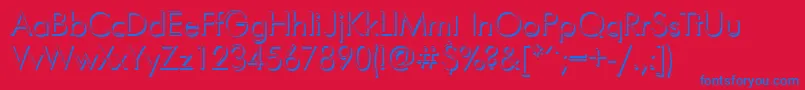 Futurisshadowc Font – Blue Fonts on Red Background