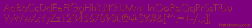 Futurisshadowc Font – Brown Fonts on Purple Background
