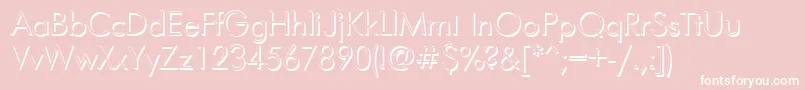 Futurisshadowc Font – White Fonts on Pink Background