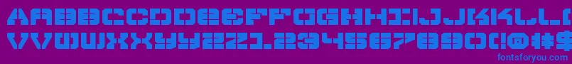 Vyperbe Font – Blue Fonts on Purple Background