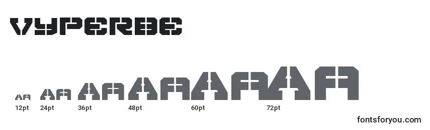 Vyperbe Font Sizes