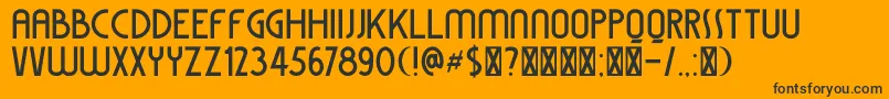 DkColiseu Font – Black Fonts on Orange Background