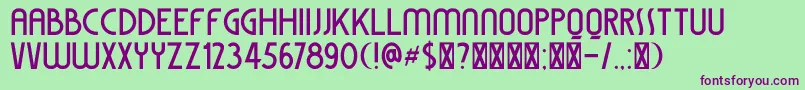 DkColiseu Font – Purple Fonts on Green Background