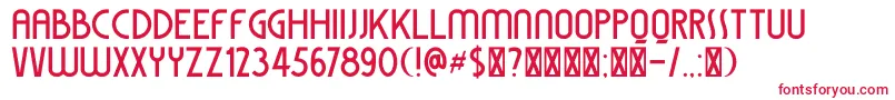 DkColiseu Font – Red Fonts on White Background