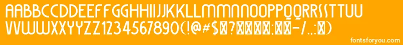 DkColiseu Font – White Fonts on Orange Background
