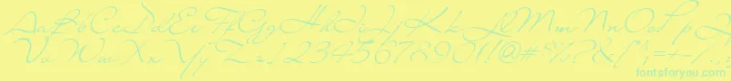 En savoir plus sur la police Liana Police Liana – polices vertes sur fond jaune