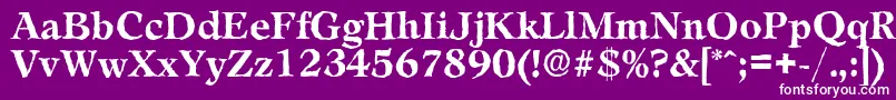 LeamingtonantiqueBold Font – White Fonts on Purple Background