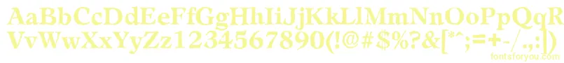 LeamingtonantiqueBold-Schriftart – Gelbe Schriften