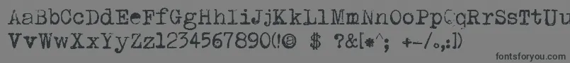 DkPI Font – Black Fonts on Gray Background