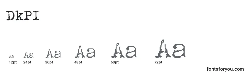 Размеры шрифта DkPI