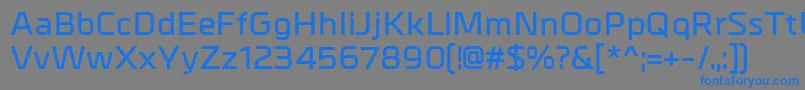 MetrikDemibold Font – Blue Fonts on Gray Background