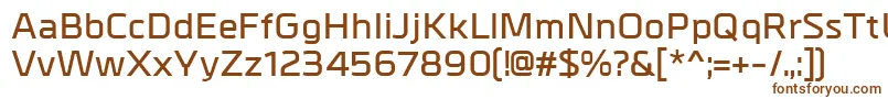 MetrikDemibold Font – Brown Fonts on White Background