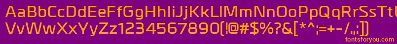 MetrikDemibold Font – Orange Fonts on Purple Background
