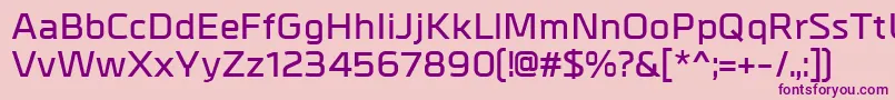 Шрифт MetrikDemibold – фиолетовые шрифты на розовом фоне