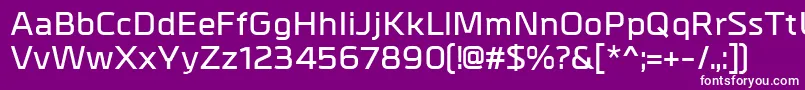 MetrikDemibold Font – White Fonts on Purple Background