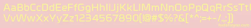 Шрифт MetrikDemibold – жёлтые шрифты на розовом фоне