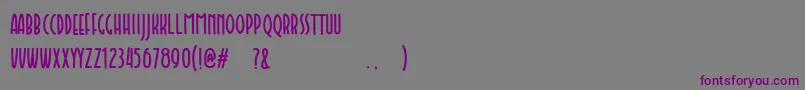 Шрифт Faishal – фиолетовые шрифты на сером фоне