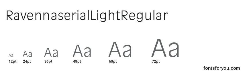 RavennaserialLightRegular Font Sizes