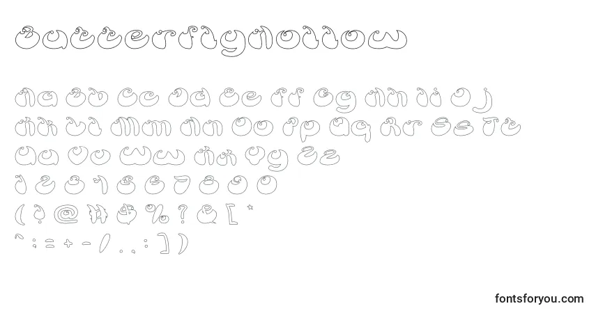 ButterflyHollow Font – alphabet, numbers, special characters