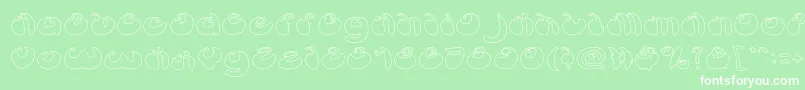 ButterflyHollow Font – White Fonts on Green Background