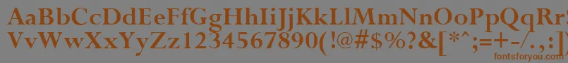 PurloinBold Font – Brown Fonts on Gray Background