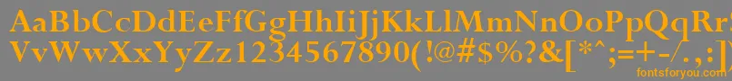 PurloinBold Font – Orange Fonts on Gray Background