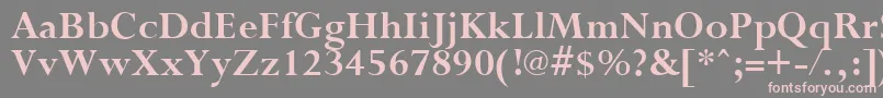 PurloinBold Font – Pink Fonts on Gray Background