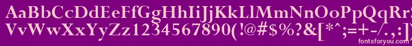 PurloinBold Font – Pink Fonts on Purple Background