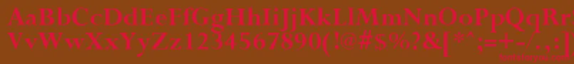 PurloinBold Font – Red Fonts on Brown Background