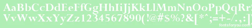 PurloinBold Font – White Fonts on Green Background