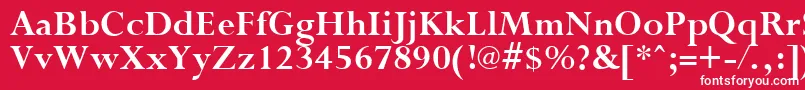 PurloinBold Font – White Fonts on Red Background