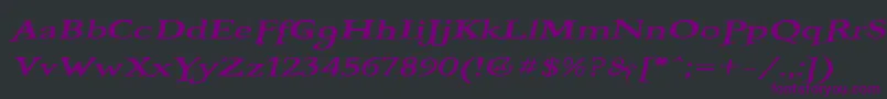 BooterOneFive Font – Purple Fonts on Black Background