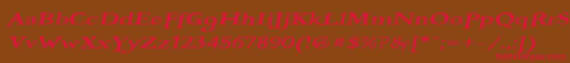 BooterOneFive Font – Red Fonts on Brown Background