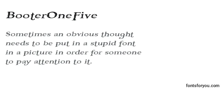 BooterOneFive Font