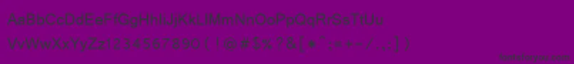 Czcionka Vrinda – czarne czcionki na fioletowym tle