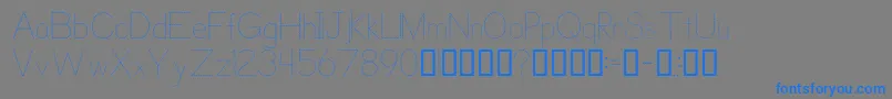 TraceFontForKids Font – Blue Fonts on Gray Background