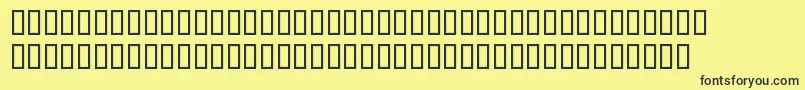 BlocRegular Font – Black Fonts on Yellow Background