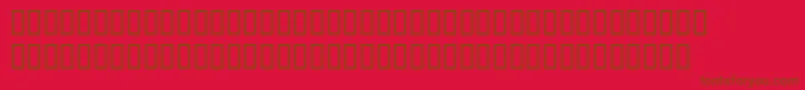 Шрифт BlocRegular – коричневые шрифты на красном фоне