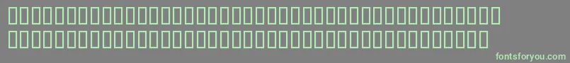 BlocRegular Font – Green Fonts on Gray Background