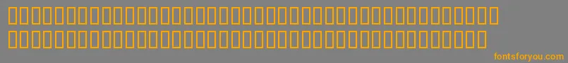 BlocRegular Font – Orange Fonts on Gray Background