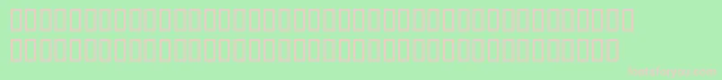 BlocRegular Font – Pink Fonts on Green Background