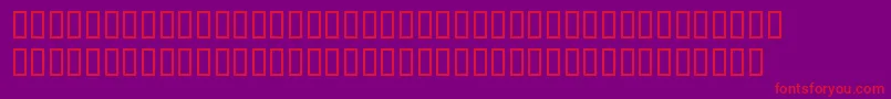 BlocRegular Font – Red Fonts on Purple Background