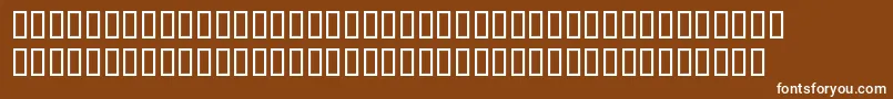Шрифт BlocRegular – белые шрифты на коричневом фоне