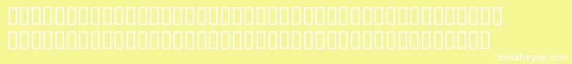 BlocRegular Font – White Fonts on Yellow Background