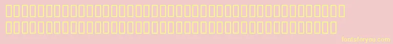 BlocRegular Font – Yellow Fonts on Pink Background